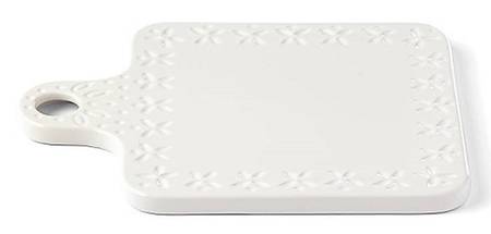 Willow Drive Cream Square Handled Cheese Board
