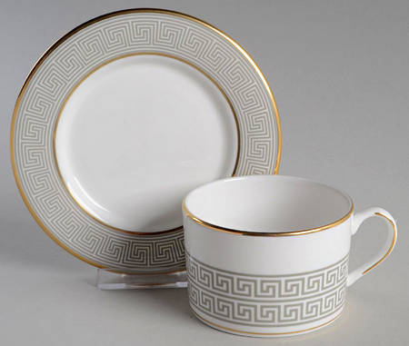 Delphi Flat Cup & Saucer Set
