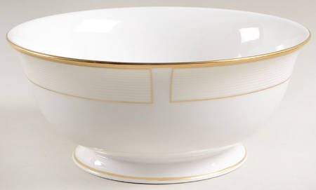 Opal Innocence Stripe Gold 8" Round Serving Bowl