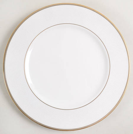Opal Innocence Stripe Gold Dinner Plate