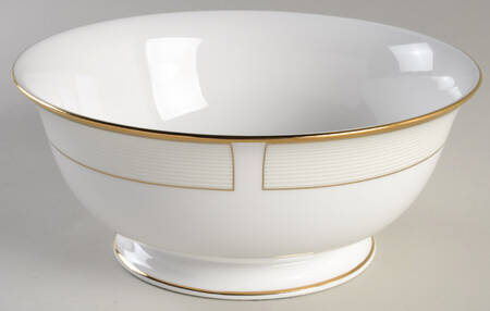 Opal Innocence Stripe Gold 8" Round Serving Bowl