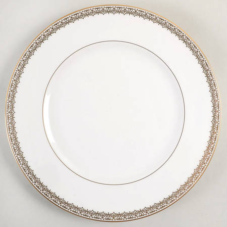 Lace Couture Gold Dinner Plate