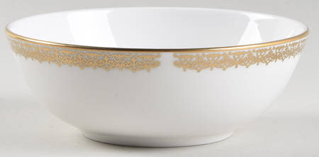 Lace Couture Gold Soup/Cereal Bowl