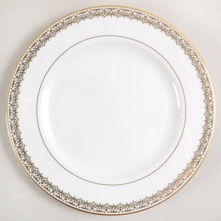 Lace Couture Gold Salad Plate