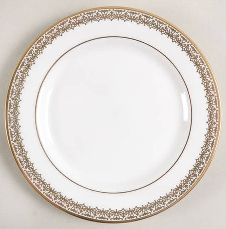 Lace Couture Gold Bread & Butter Plate