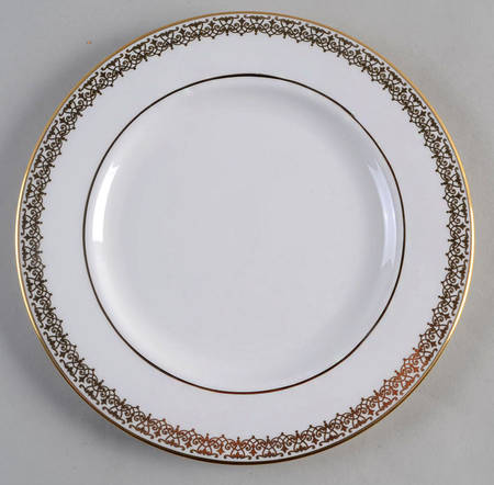Lace Couture Gold Salad Plate