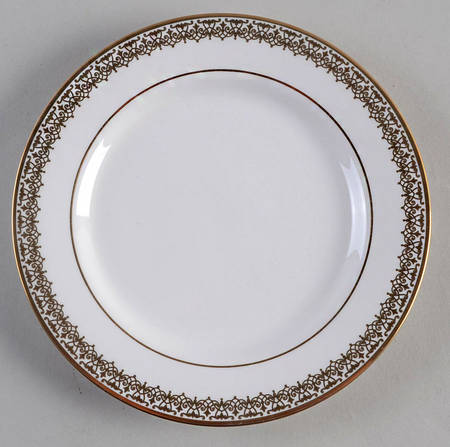 Lace Couture Gold Bread & Butter Plate