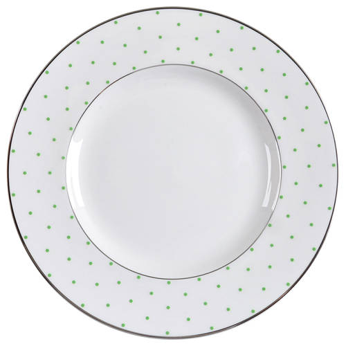 Sadie Street Green Accent Luncheon Salad Plate