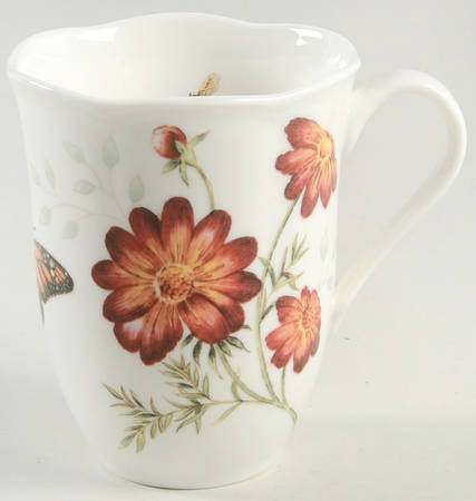 Butterfly Meadow Red Mug