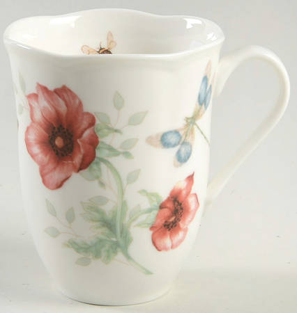 Butterfly Meadow Red Mug