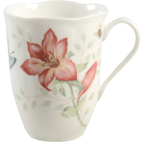 Butterfly Meadow Red Mug