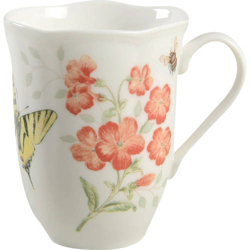 Butterfly Meadow Red Mug