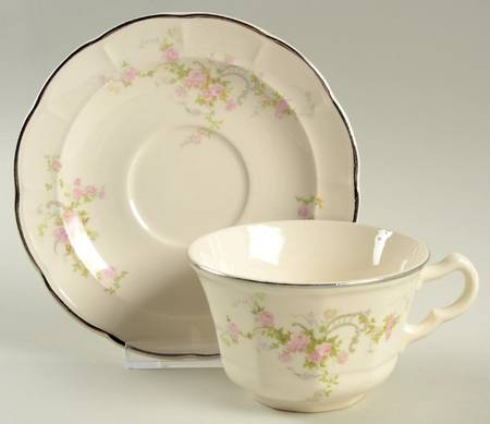 Nancy Rose Flat Cup & Saucer Set