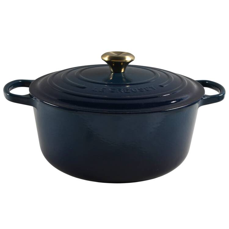 Deep Teal 7.25 Qt Cast Iron Dutch Oven & Lid