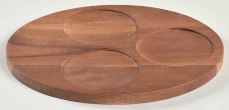 Blue Bay Wood Tray for (4 Pc) Snack Set