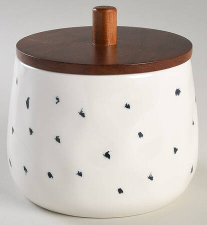 Blue Bay Small Canister & Wood Lid