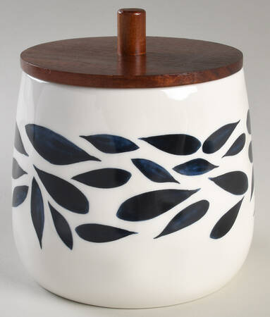 Blue Bay Medium Canister & Wood Lid