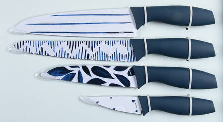 Blue Bay Printed Knife Blades - Set of 4