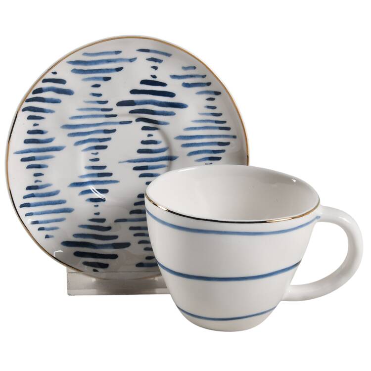 Blue Bay Espresso Cup and Saucer Set
