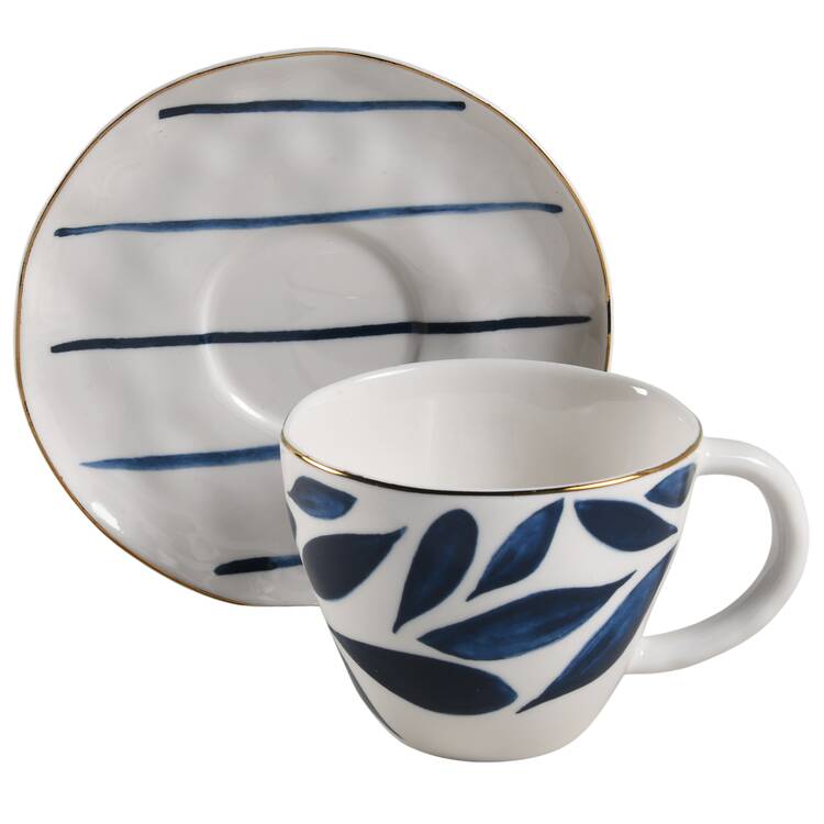 Blue Bay Espresso Cup and Saucer Set