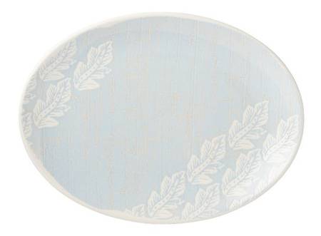 Textured Neutrals 18" Oval Serving Platter