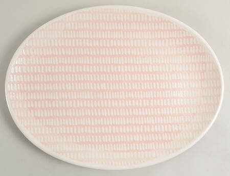 Textured Neutrals 15" Oval Serving Platter