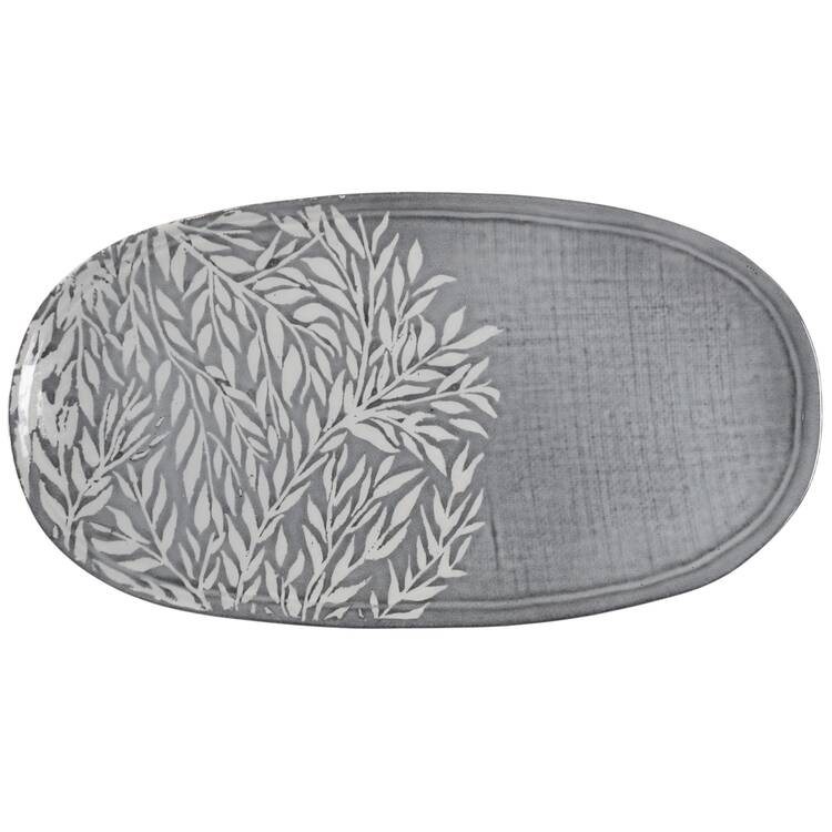 Textured Neutrals 16" Oval Tray
