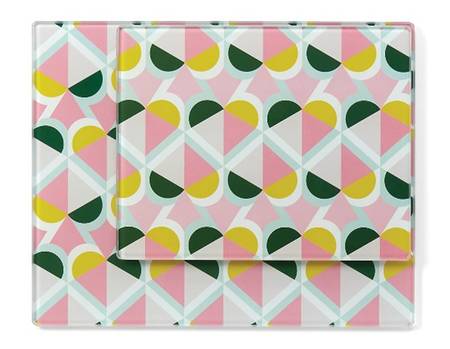Geo Spade (Set of 2) Glass Prep Boards (13" & 10")