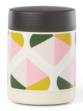 Geo Spade Small Metal Insulated Food Container