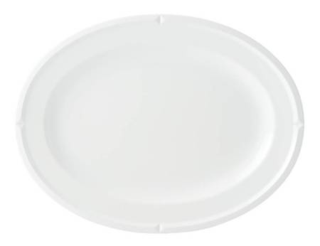 Tribeca Cream 16" Oval Serving Platter