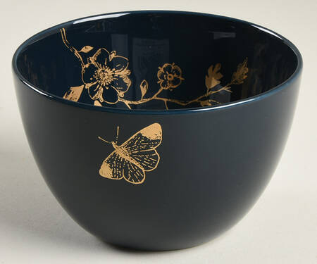 Sprig and Vine 4" Round Bowl No Metal Stand