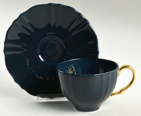 Sprig and Vine Flat Cup & Saucer Set