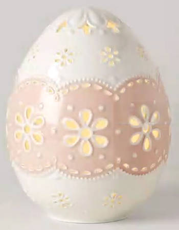 Eyelet Easter Lighted Egg