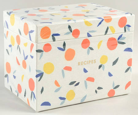 Citrus Twist Recipe Box with 40 Cards