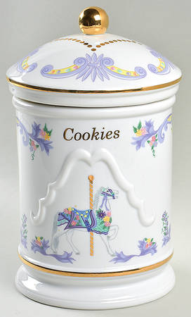 Carousel Cookie Jar & Lid