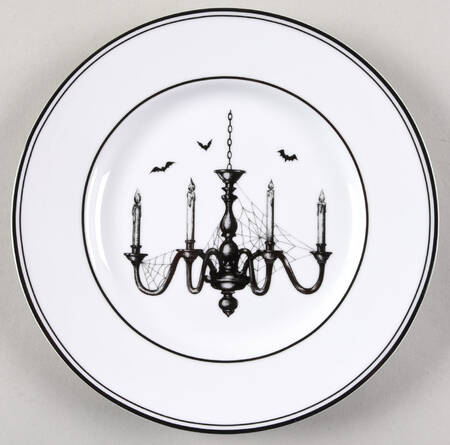 Vintage Halloween Salad/Dessert Plate