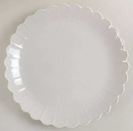 French Perle Scallop 13" Chop Plate (Round Platter)