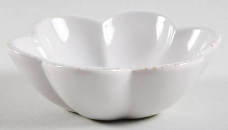 French Perle Scallop Small Round Scalloped Dish