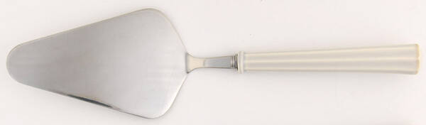French Perle Scallop Solid Ceramic Pie/Cake Server