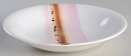 Watercolor Horizons Sand 8" Soup/Pasta Bowl