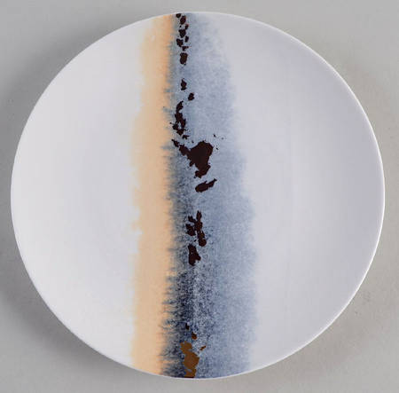 Watercolor Horizons Indigo Tidbit Plate