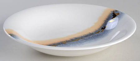 Watercolor Horizons Indigo 8" Soup/Pasta Bowl