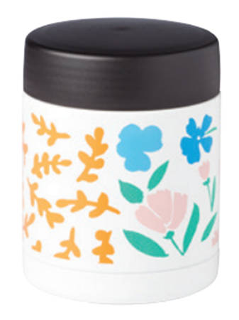 Floral Field Small Metal Insulated Food Container