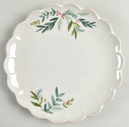 French Perle Berry Accent Luncheon Plate