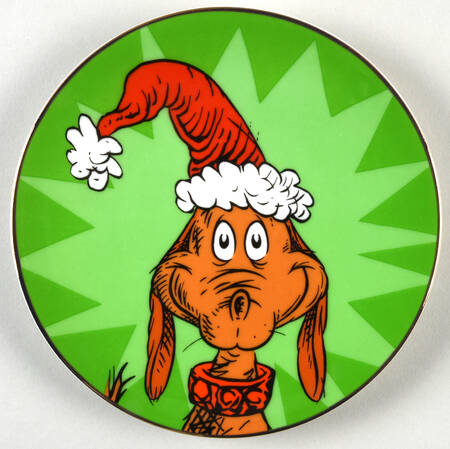 Merry Grinchmas Tidbit Plate