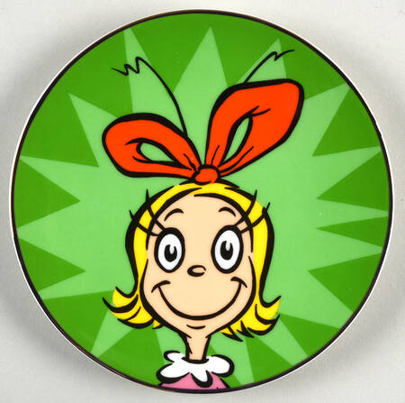 Merry Grinchmas Tidbit Plate