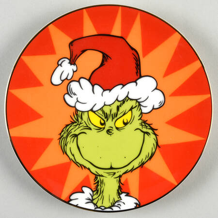 Merry Grinchmas Tidbit Plate