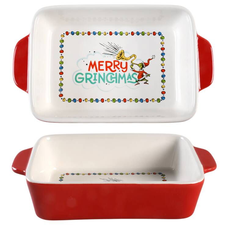 Merry Grinchmas 8" Rectangular Baker