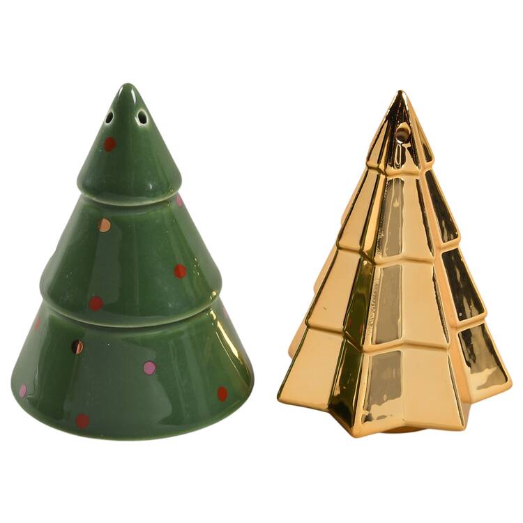 Evergreen Figural Salt & Pepper Set
