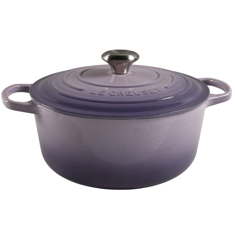 Provence, Bluebell Purple 5.5 Qt Cast Iron Dutch Oven & Lid